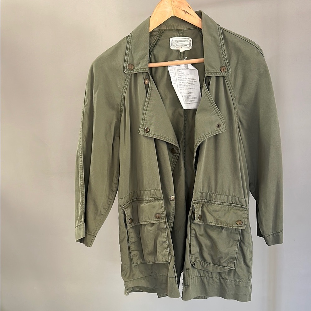 CURRENT/ELLIOTT Infantry Jacket, relaxed army jacket w slouch pockets & hardware